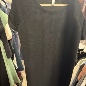 Black maternity shift dress